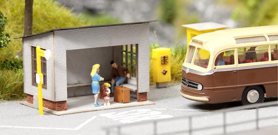 NOCH 14348 Bushaltestelle – Laser-Cut minis / H0