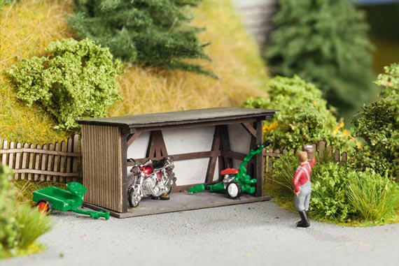 NOCH 14351 Kleiner Unterstand – Laser-Cut minis / H0