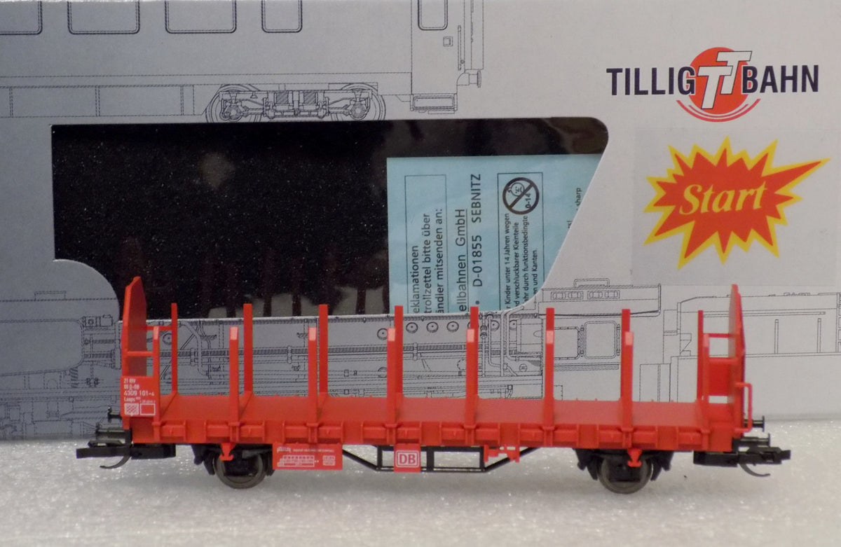 Tillig 14602, START-Rungenwagen Laaps der DB AG, / TT