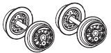 Piko ET52540-24, Radsatz (2 Stck.) DC / H0