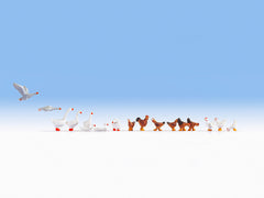 Noch 15772, Hühner und Gänse, / H0