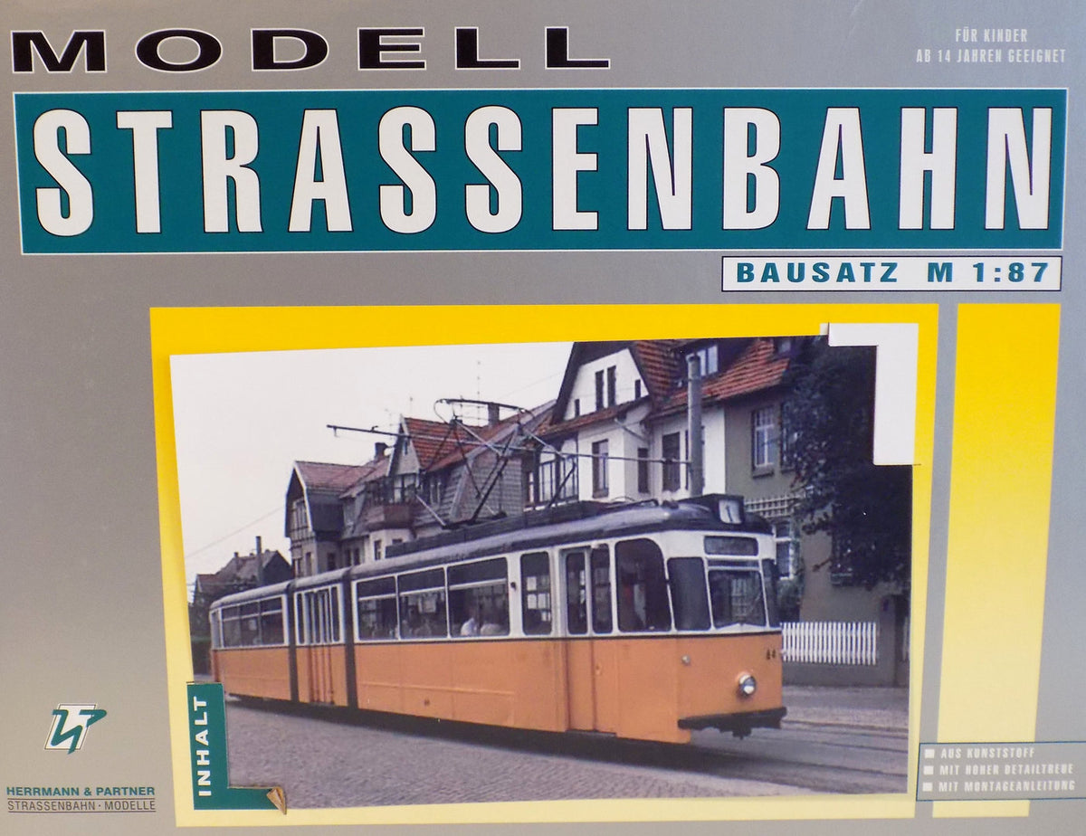 Herrmann & Partner 16015, Straßenbahn Gelenkwagen G4, Nordhausen, Bausatz / H0m