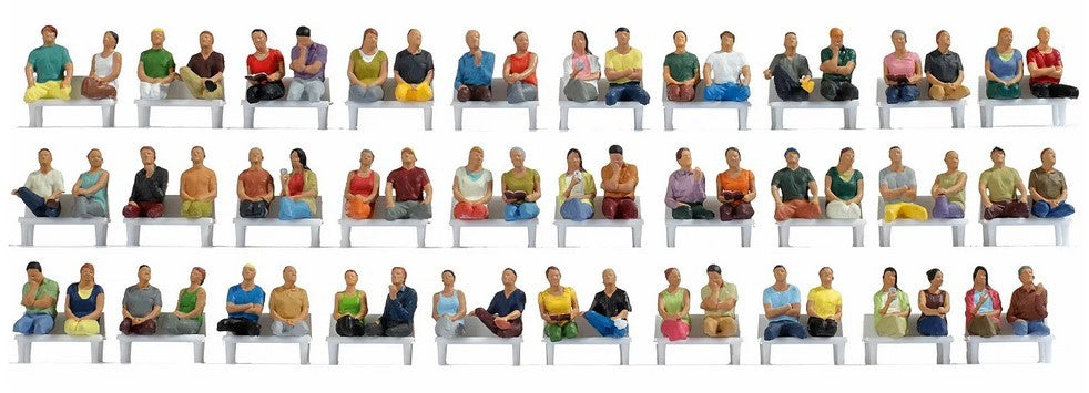 Noch 16072, Mega-Spar-Set "Sitzende Passagiere" / H0