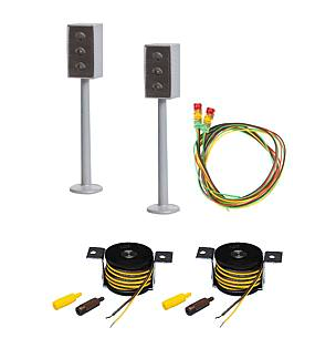 Faller 161656, 2 LED-Ampeln mit Stopp-Stellen, Car-System, / H0