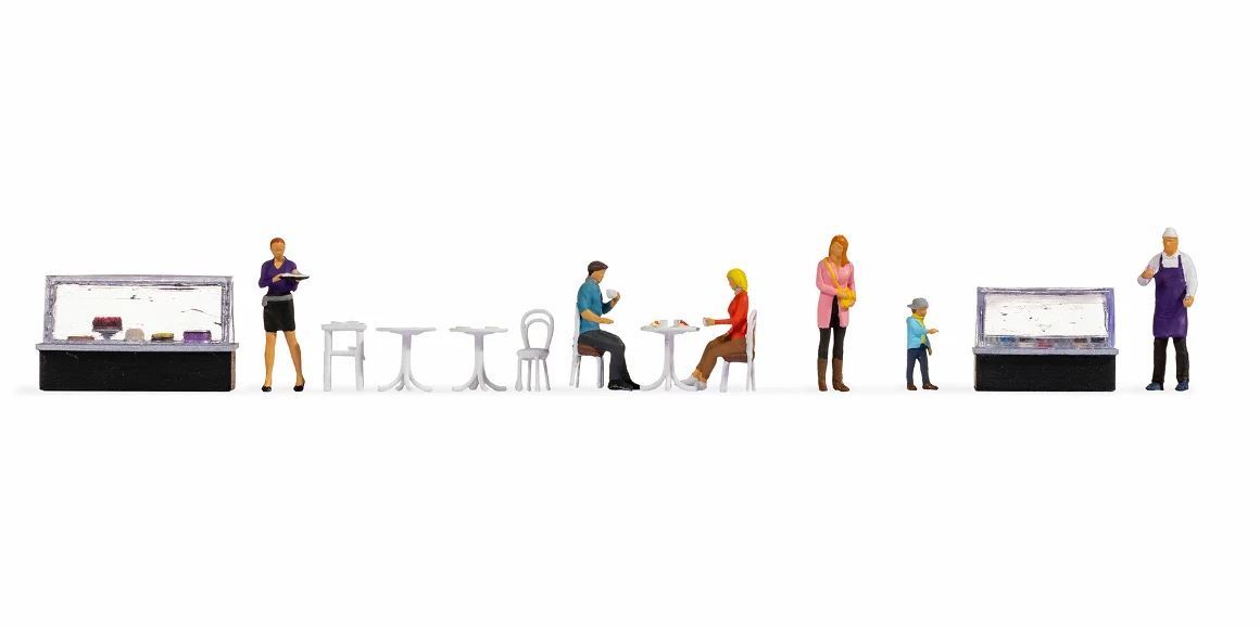 Noch 16245, Figuren-Themenwelt "Cafe" , / H0.