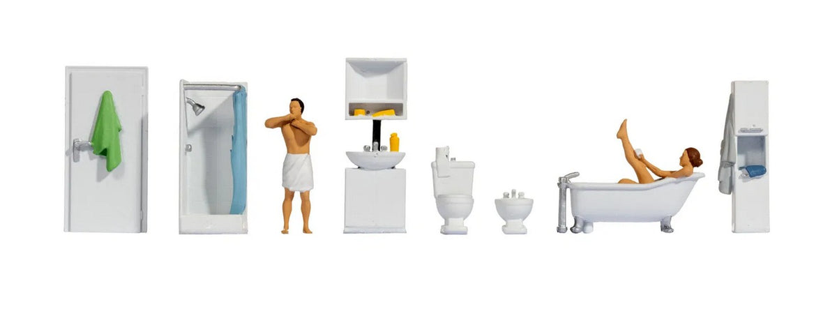 Noch 16289, Figuren-Themenwelt "Badezimmer" / H0