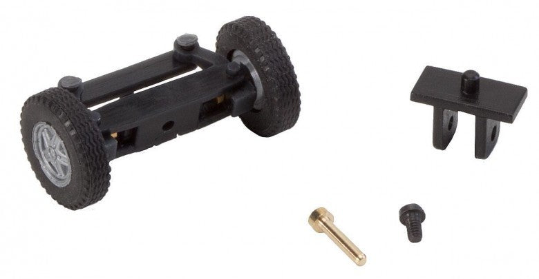 Faller 163014, Vorderachse, komplett montiert für TT-Bus (mit Rädern), / TT