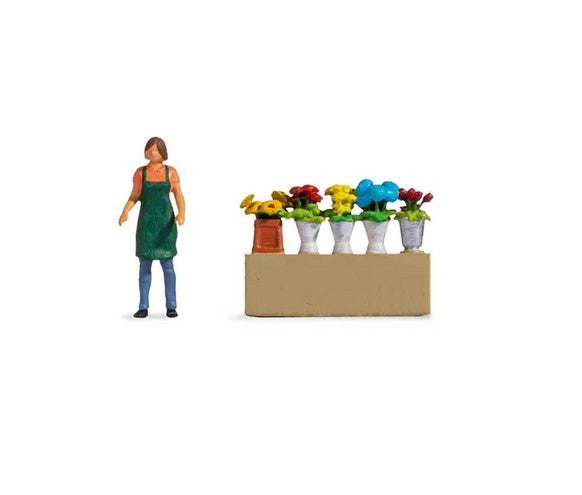 Noch 16502, Tiny-Scenes 'Blumenstand' , Figuren / H0