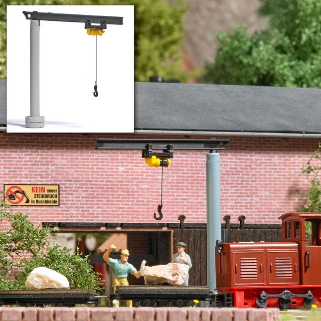 Busch 1819, Schwenkkran mit Laufkatze / H0