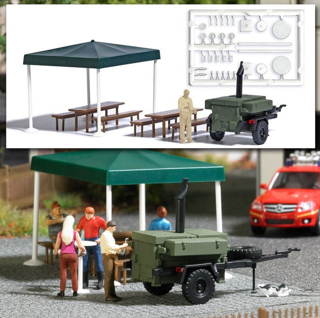 Busch 1829, Gulaschkanone mit Koch / H0