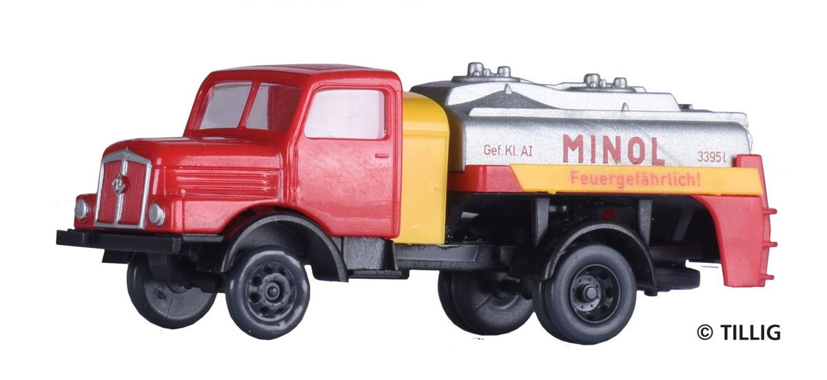 Tillig, 19064, LKW H3A Tankwagen 'MINOL' / TT