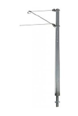 Sommerfeldt, 190, Streckenmast mit Ausleger, 100 mm, Alu (1 Stück), H0