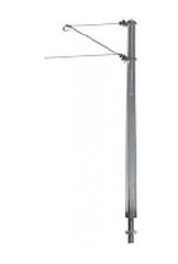 Sommerfeldt, 190, Streckenmast mit Ausleger, 100 mm, Alu (1 Stück), H0