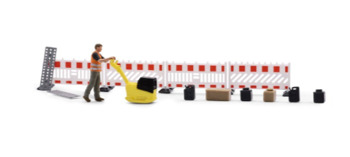 BUSCH 79899 Action-Set „Profi an der Rüttelplatte“ – Spur H0, 1:87