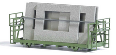 BUSCH 1848 Gestell mit Wohnungsbauplatten – Spur H0, 1:87