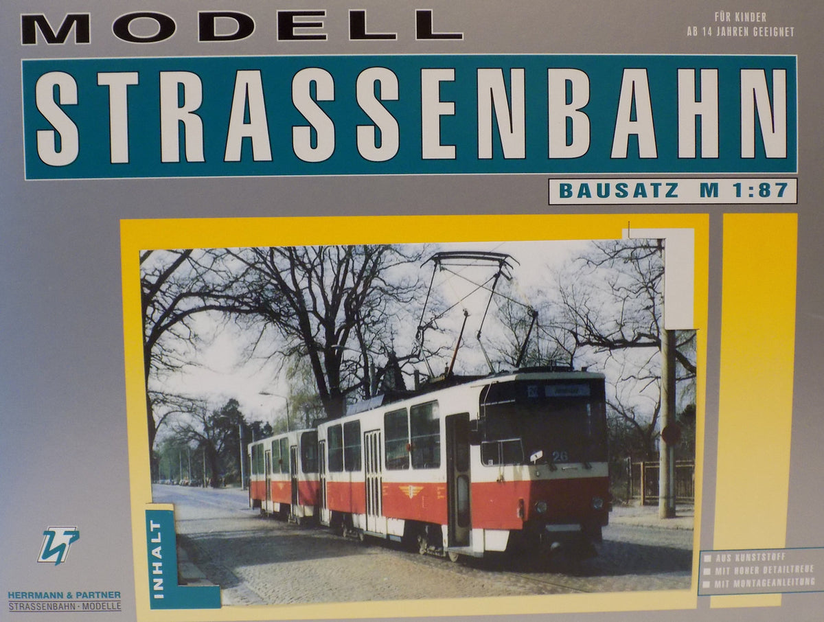 Herrmann & Partner, 21020/A, Straßenbahn Tatra T6/B6, Bausatz / H0