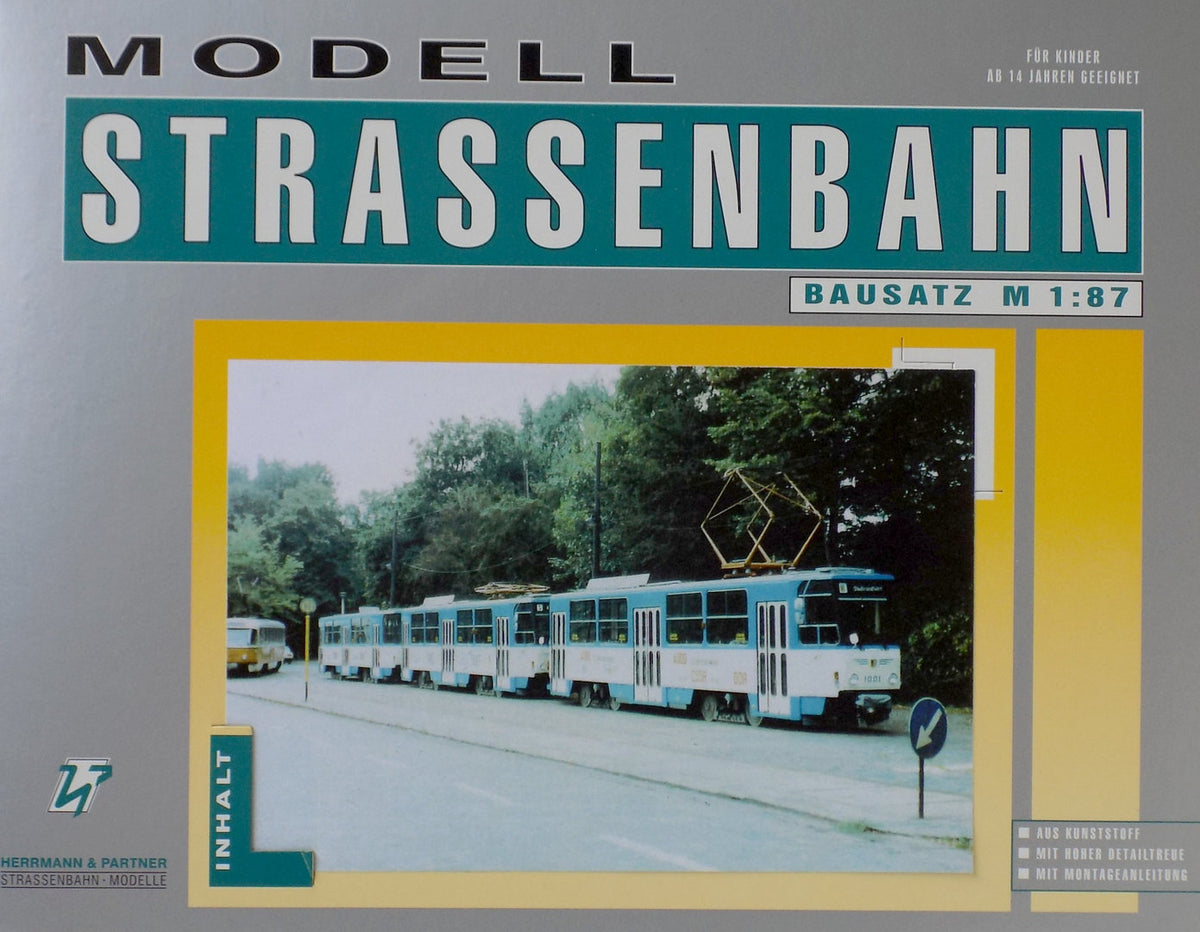 Herrmann & Partner 21021, Straßenbahn T6B6 - Typ Leipzig, Bausatz / H0