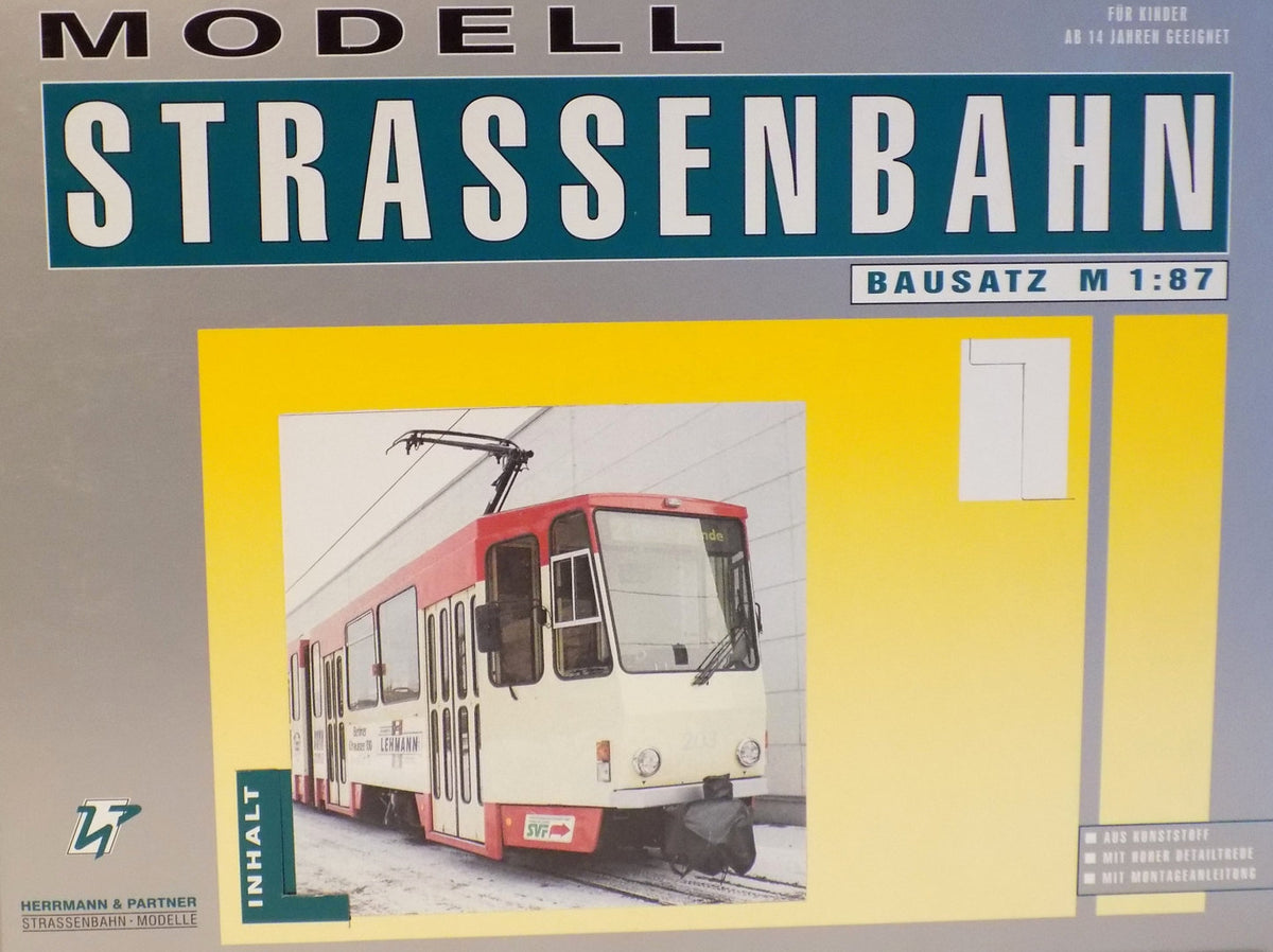 Herrmann & Partner 22073A, Straßenbahn KT4D, Frankfurt (Oder), Bausatz / H0m
