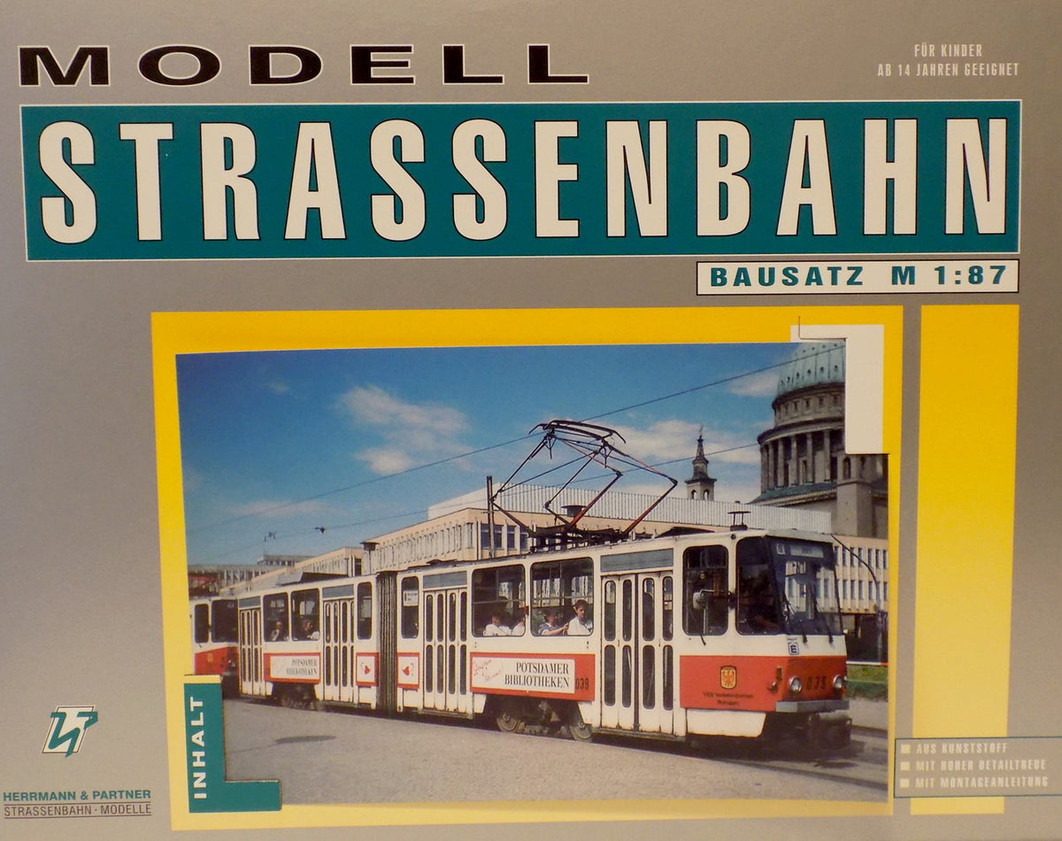 Herrmann & Partner 22078/C, Straßenbahn KT4D Typ Potsdam, Bausatz / H0
