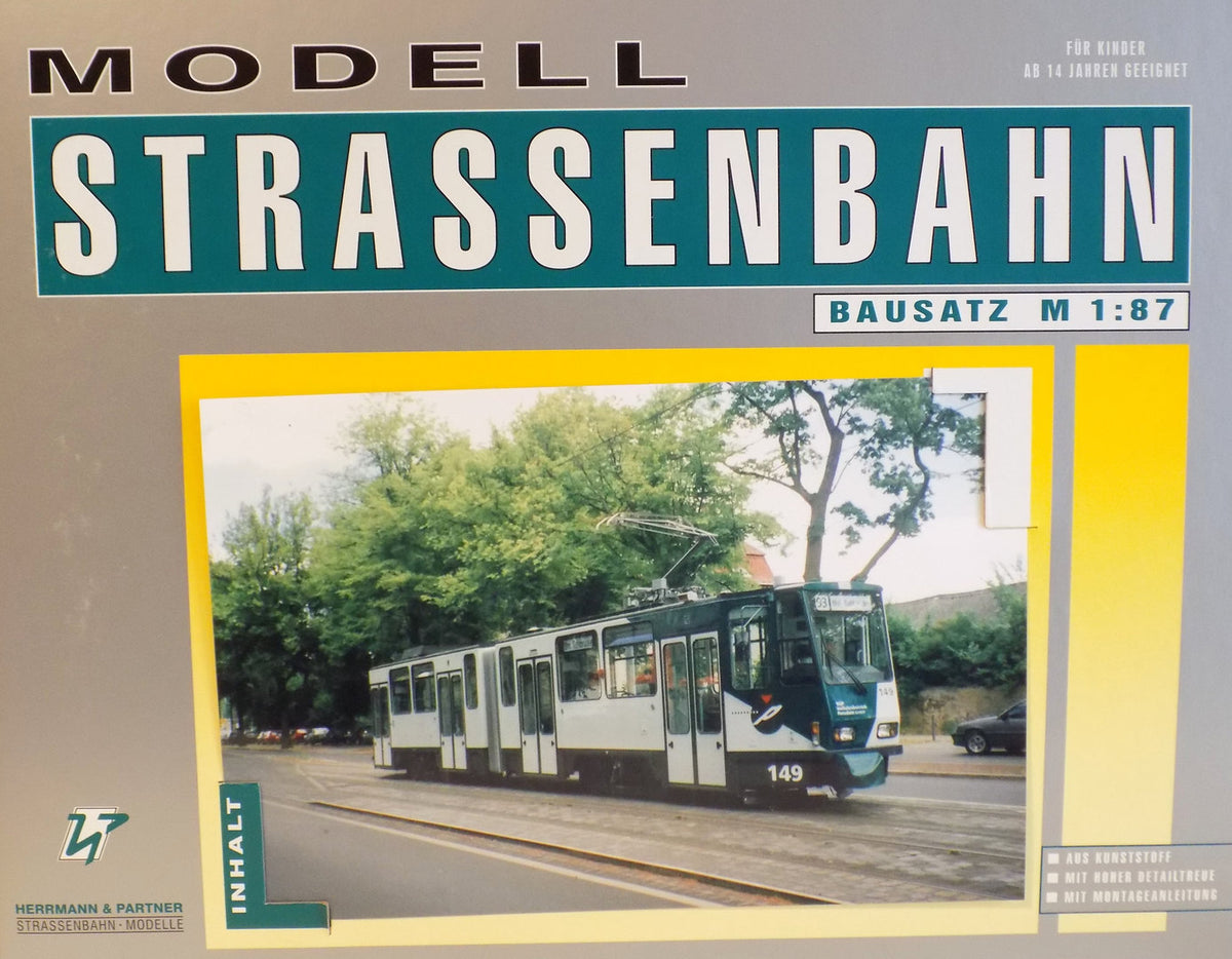 Herrmann & Partner 22078A, Straßenbahn KT4D, Potsdam, Bausatz / H0