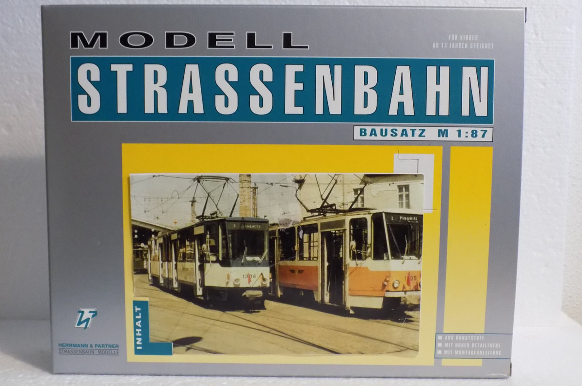 Herrmann & Partner 22081/D, Straßenbahn KT4D – Leipzig, Bausatz / H0
