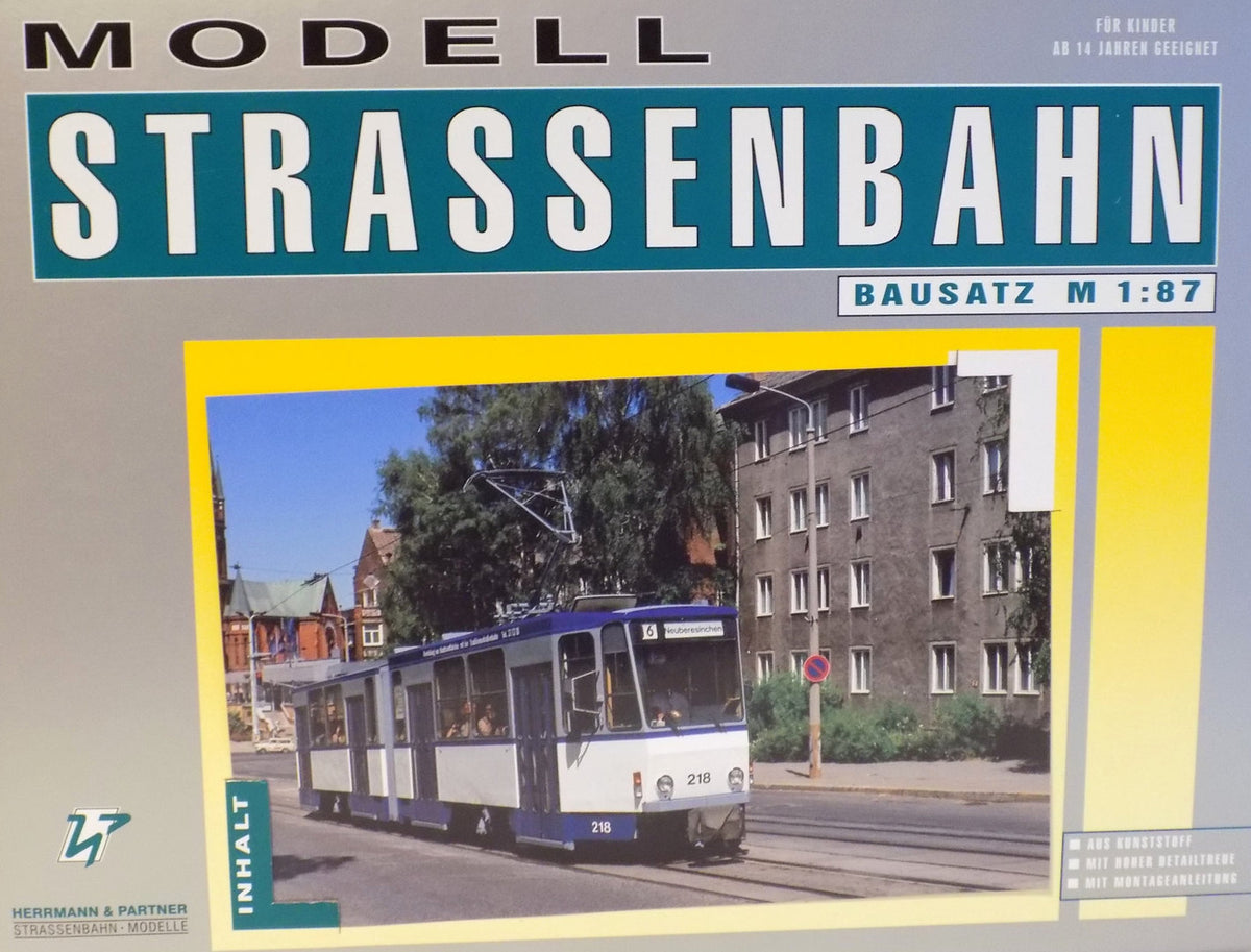 Herrmann & Partner 22073E, Straßenbahn KT4D, Frankfurt (Oder), Bausatz / H0m