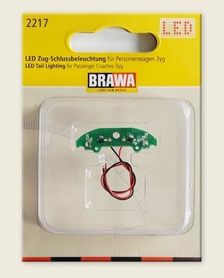 Brawa 2217, LED Zug-Schlußbeleuchtung 3yg / H0
