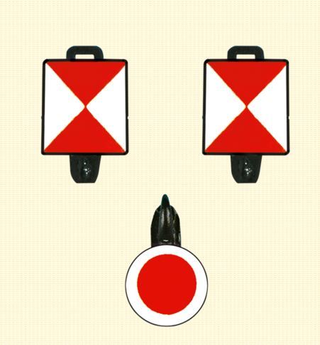 Brawa, 2231, Zugschlussscheibenset / H0