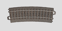 Märklin, 24215, gebogenes Gleis, R2 = 437,5 mm / 15°.