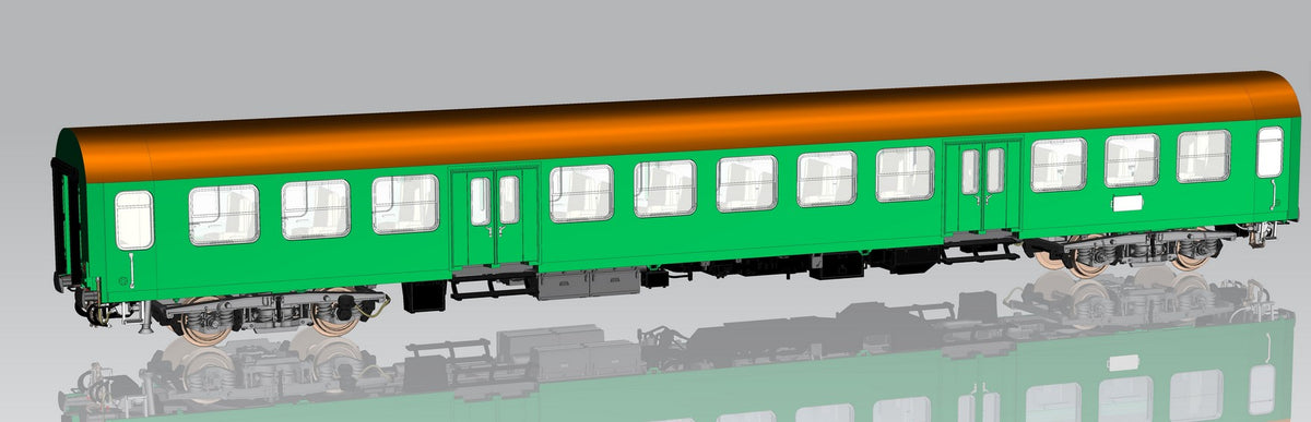 Piko 28002, Halberstädter Mitteleinstiegswagen, 2. Klasse, DR, Ep.IV / H0
