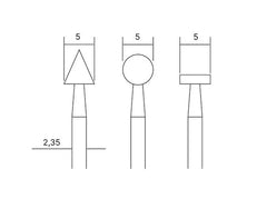 Proxxon 28720, Feinfräsersatz (Wolfram-Vanadiumstahl) / -