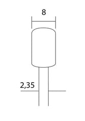 Proxxon 28726, Zylinderfräser (Wolfram-Vanadiumstahl) / -