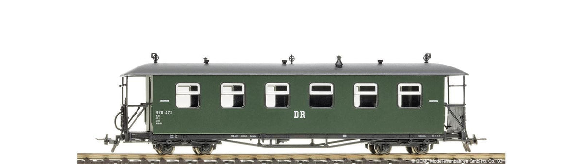 Bemo 3020800 - Personenwagen 970-473 Museumswagen Schönheide, DR, Ep.V-VI / H0e