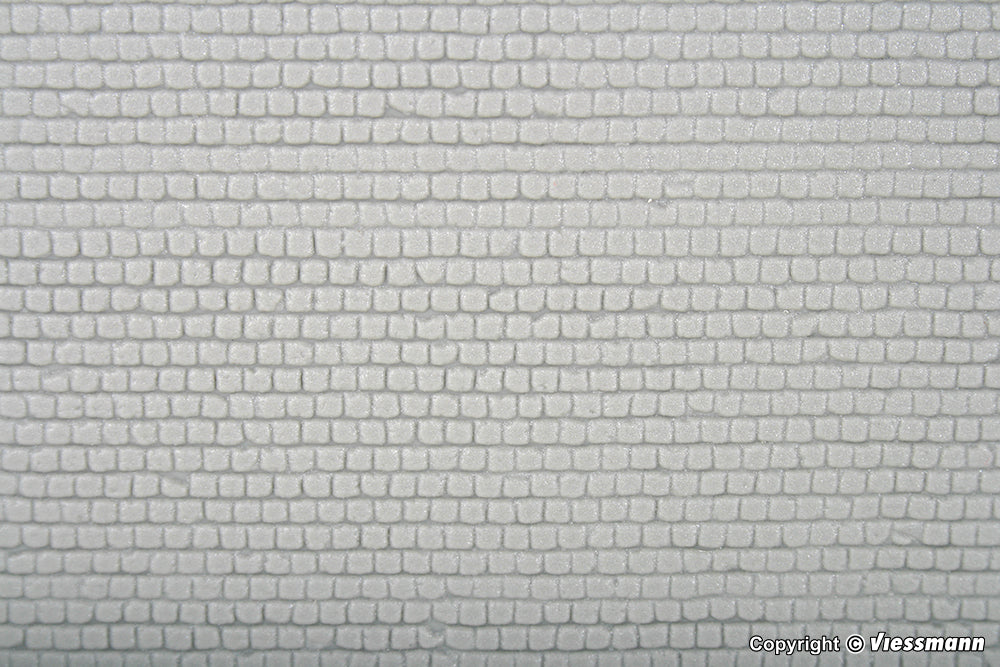 Kibri 34124 H0 Kopfsteinpflasterplatte – ca. 20 × 12 cm