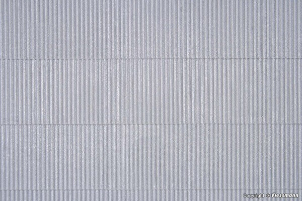 Kibri 34143, Welleternitplatte mit Firstabdeckung, L ca. 20 x B 12 cm, / H0