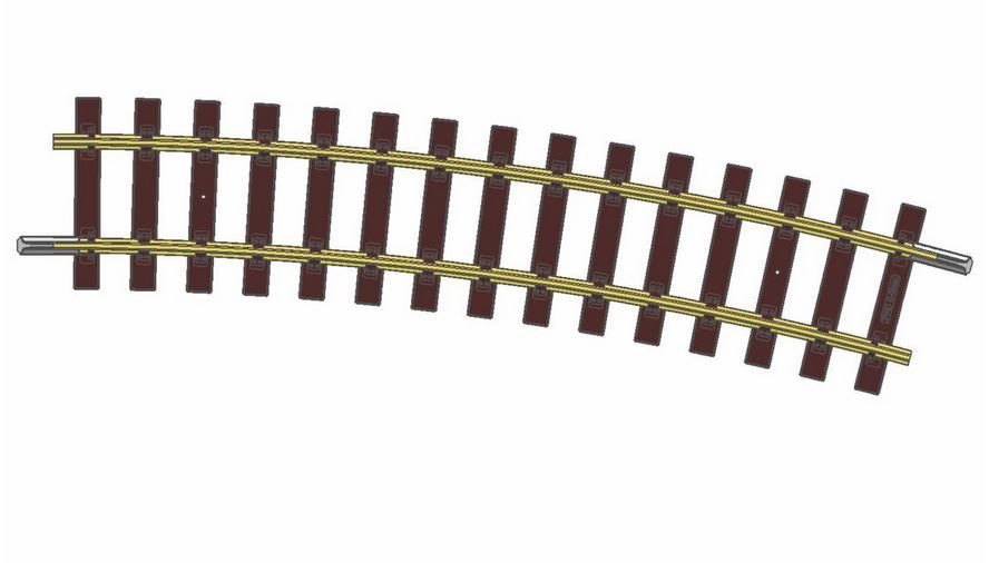 Piko 35217,G-Gleis Bogen G-R7, 15°, / G