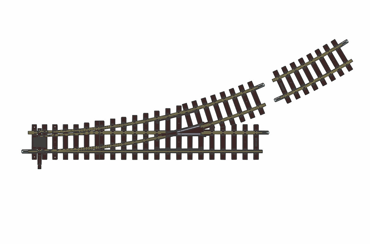Piko 35226, Weiche G-WLR7 22,5°, / II-m (G)