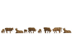 Noch 38216, Kühe, braun, Figuren / N
