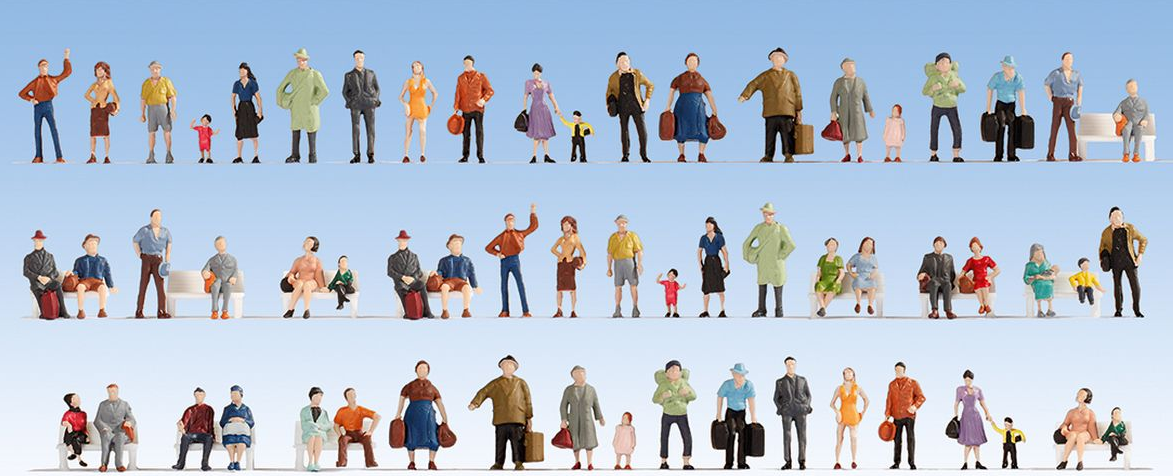 Noch, 38401, Mega-Spar-Set mit 60 Figuren / N