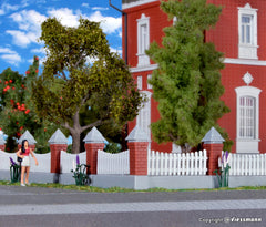 Kibri 38630, Zaun gemauert, Bausatz / H0