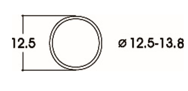 Roco, 40066, Haftreifen DC 12,5-13,8mm, 1 Stück