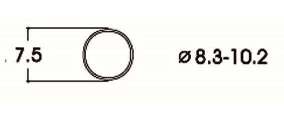 Roco, 40068, Haftreifen DC 6,3-10,2mm, 1 Stück
