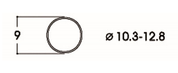 Roco, 40069, Haftreifen DC 10,3-12,8mm, 1 Stück