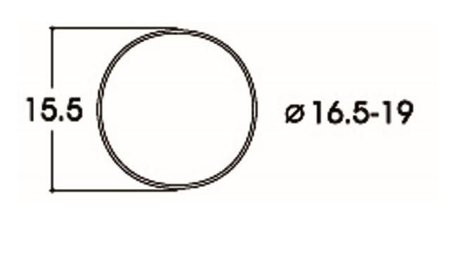 Roco, 40072, Haftreifen DC 16,5-19mm, 1 Stück
