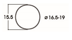 Roco, 40072, Haftreifen DC 16,5-19mm, 1 Stück