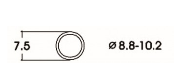 Roco, 40073, Haftreifen AC 8,8-10,2mm, 1 Stück