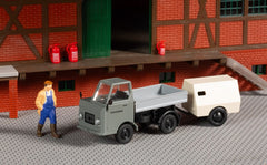 Auhagen 40512, Multicar M22 Pritsche mit Kopressoranhänger, Bausatz / TT