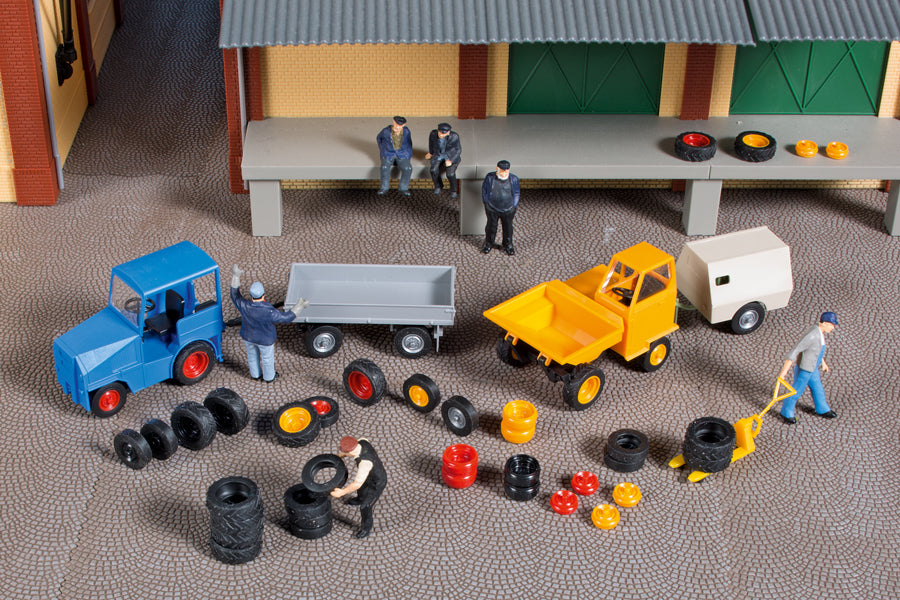 Auhagen 41646, Reifen, Felgen, Bausatz / H0