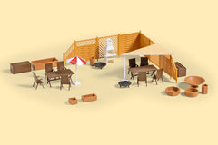 Auhagen 41650, Terassenausstattung, Bausatz / H0