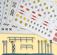 Auhagen 42602, Eisenbahn – Signaltafeln & Schilder, Bausatz / H0 - TT